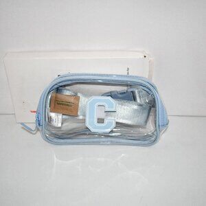 Pander Clear Small Belt Bag with Nylon Fabric Trim “E” Stadium Events Essentials